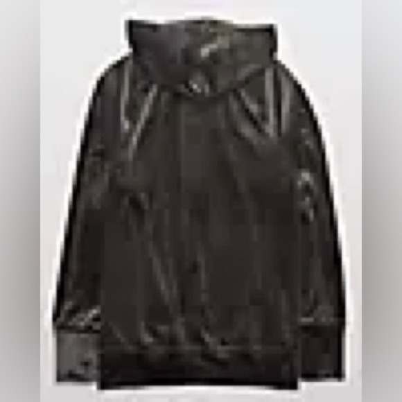 Aerie OFFLINE Velour Cozy Casual Full Zip Hoodie Charcoal Grey Small - Picture 4 of 7